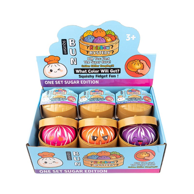 Luxmorn Vale PU Steamed Bun Squishy Toy &ndash; Jumbo Bao Bun Slow Rising Stress Relief Blind Box Collection
