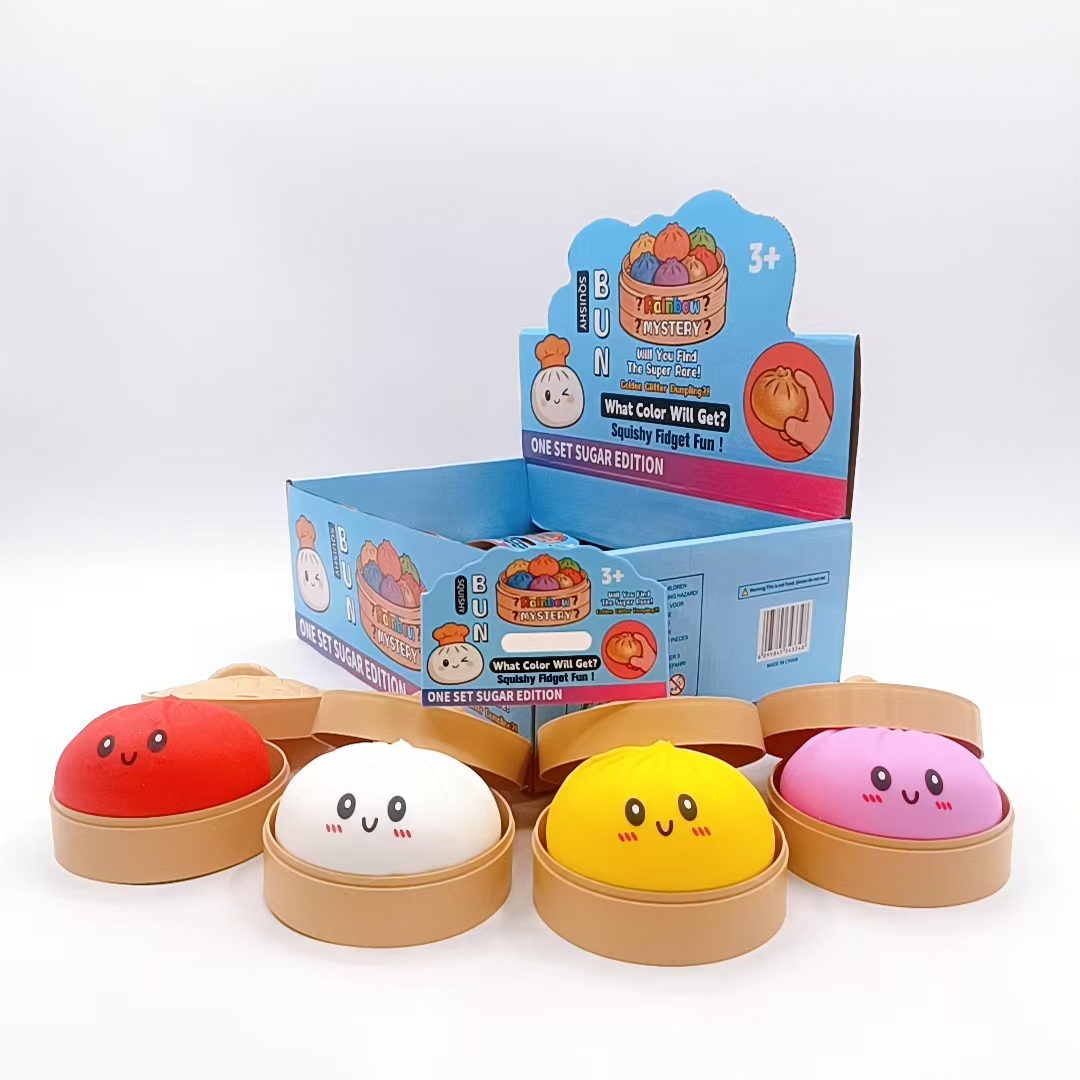 OEM Cute Dumpling Bun Bao Squishy Stress Ball Manufacturer